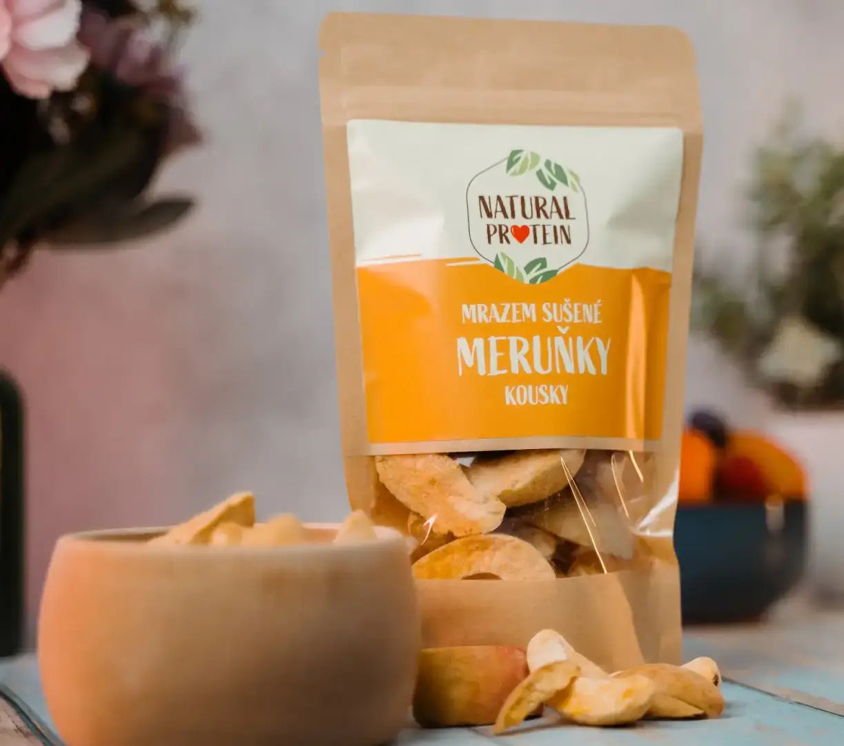 NaturalProtein Mrazem sušené meruňky - kousky 40 g