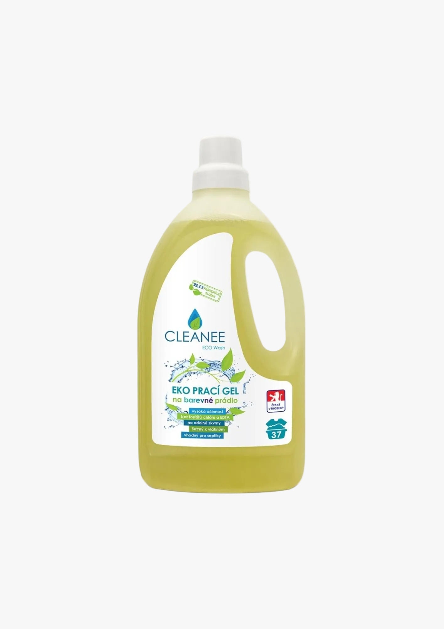 Cleanee EKO prací gel na barevné prádlo - 92,5% přírodní 1,5 l