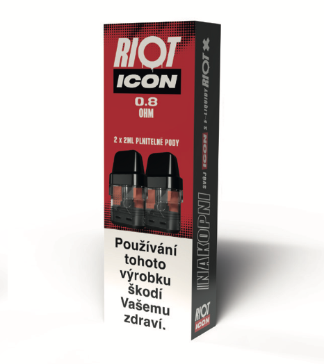 RIOT ICON 2x náhradní Pod 0,8 Ω