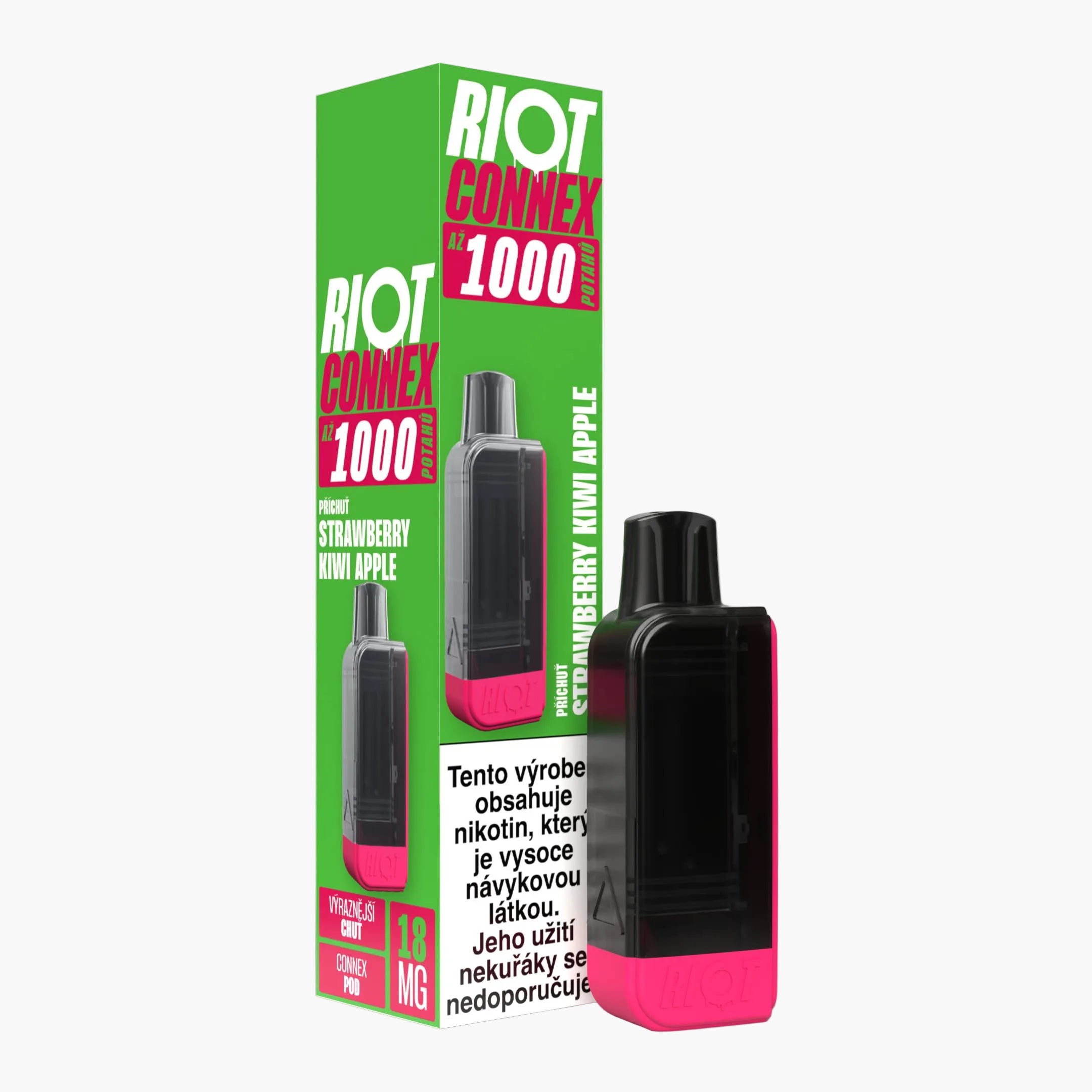 Riot Connex 1000 Strawberry Kiwi Apple 18mg 2ml POD