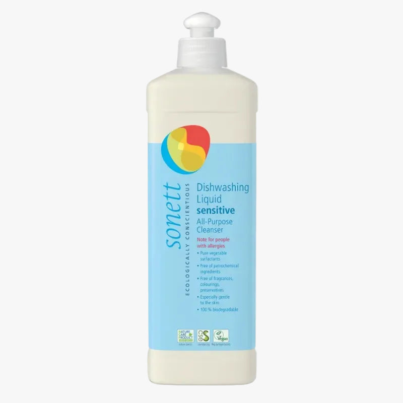 Sonnet Tekutý prostředek na nádobí a univerzální čistič - Sensitive 500 ml