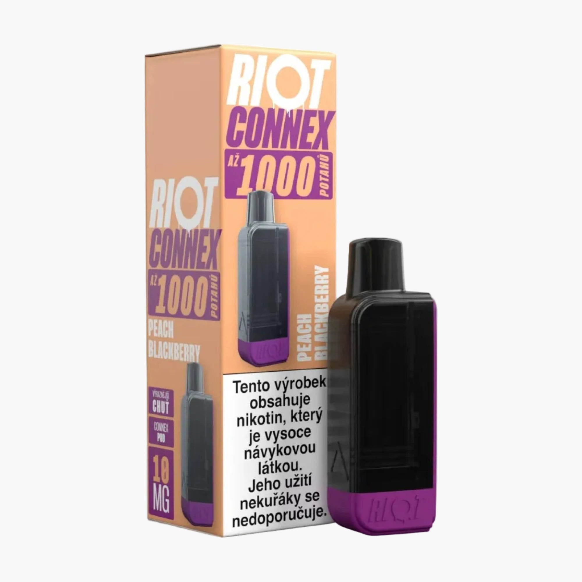RIOT Connex 1000 POD Peach Blackberry 10 mg