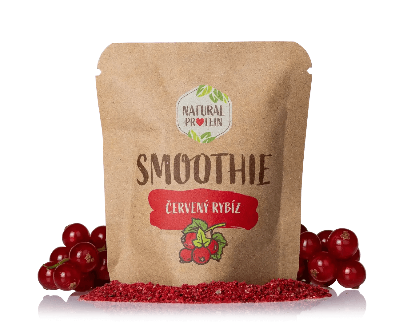 NaturalProtein Smoothie - Červený rybíz (20 g)