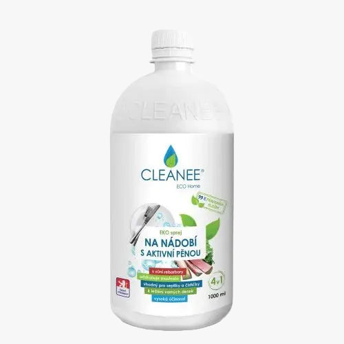 Cleanee EKO sprej na nádobí rebarbora 1 l