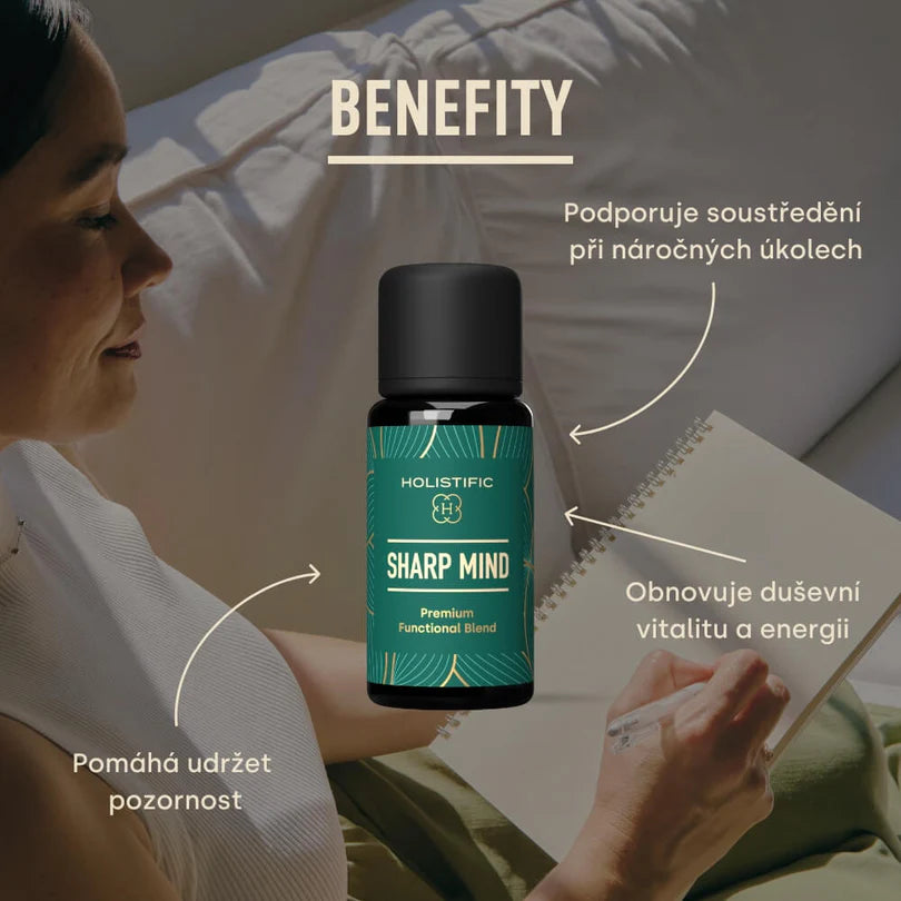 Holistific Sharp Mind - směs esenciálních olejů 15 ml