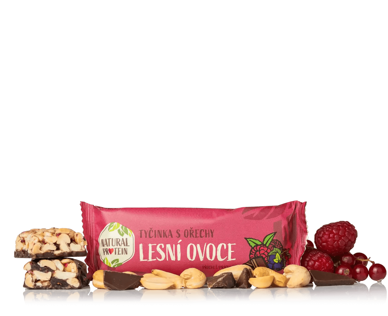 NaturalProtein Ořechová tyčinka - lesní ovoce (40 g)