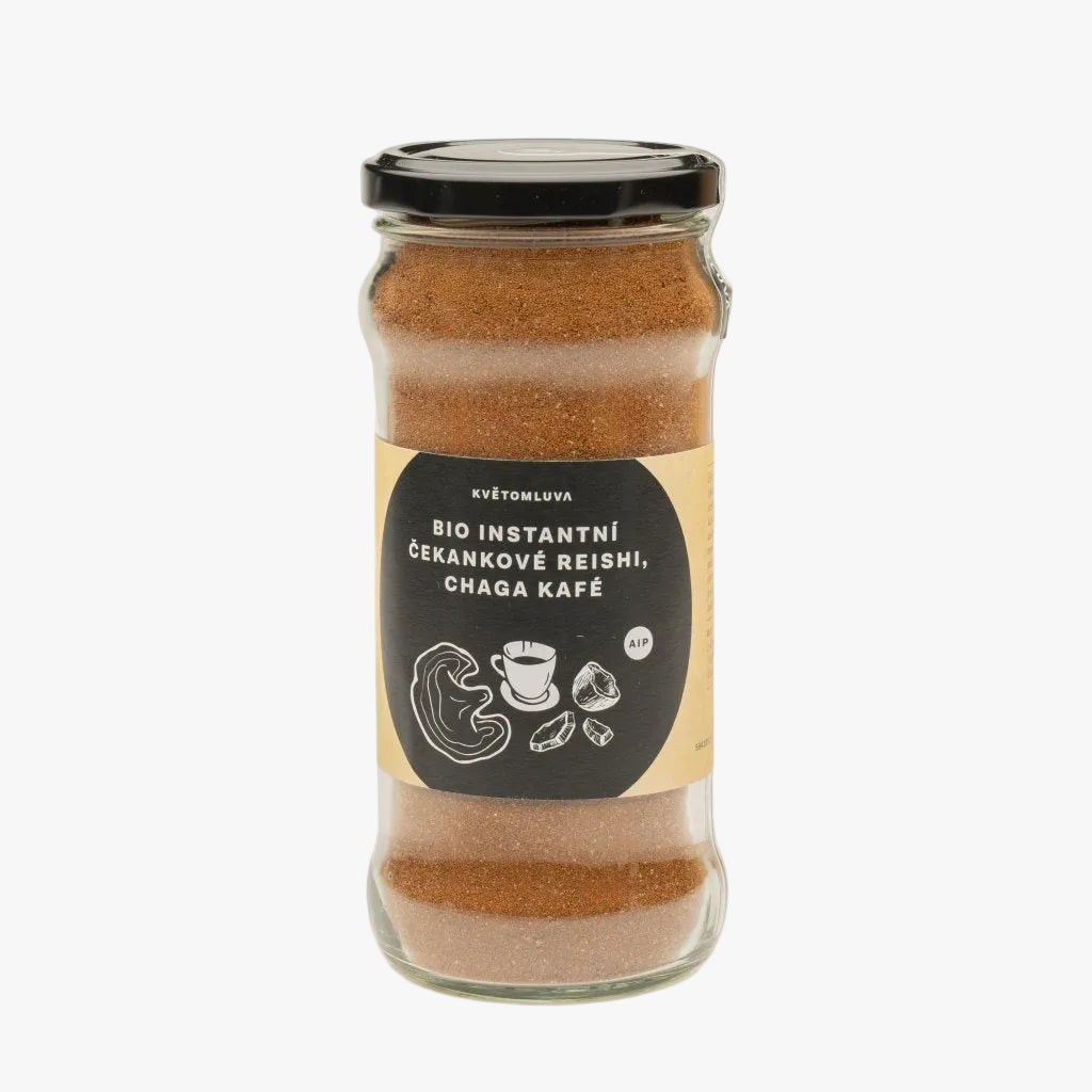 Květomluva bio instantní čekankové reishi chaga kafé 115 g