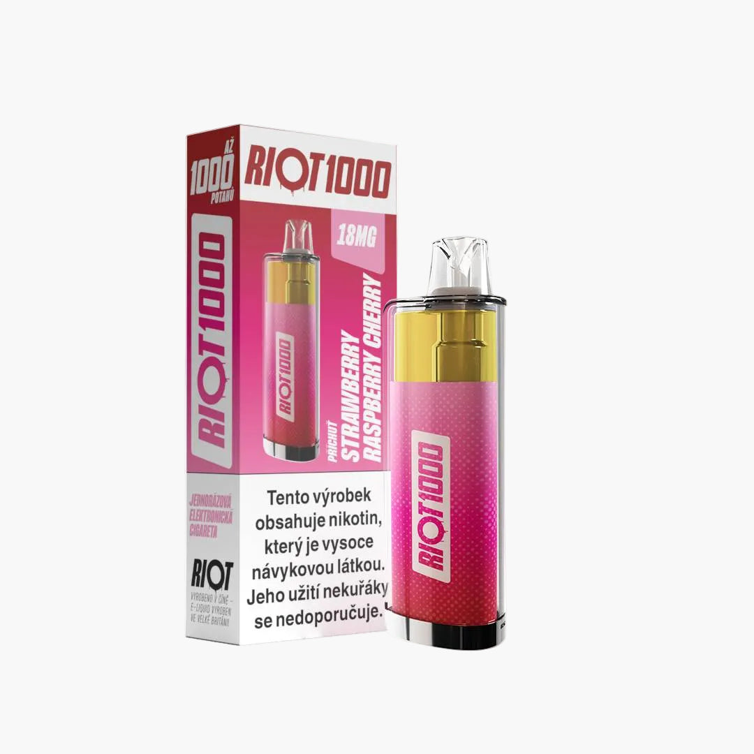 Riot 1000 Strawberry Raspberry Cherry 18mg 2ml