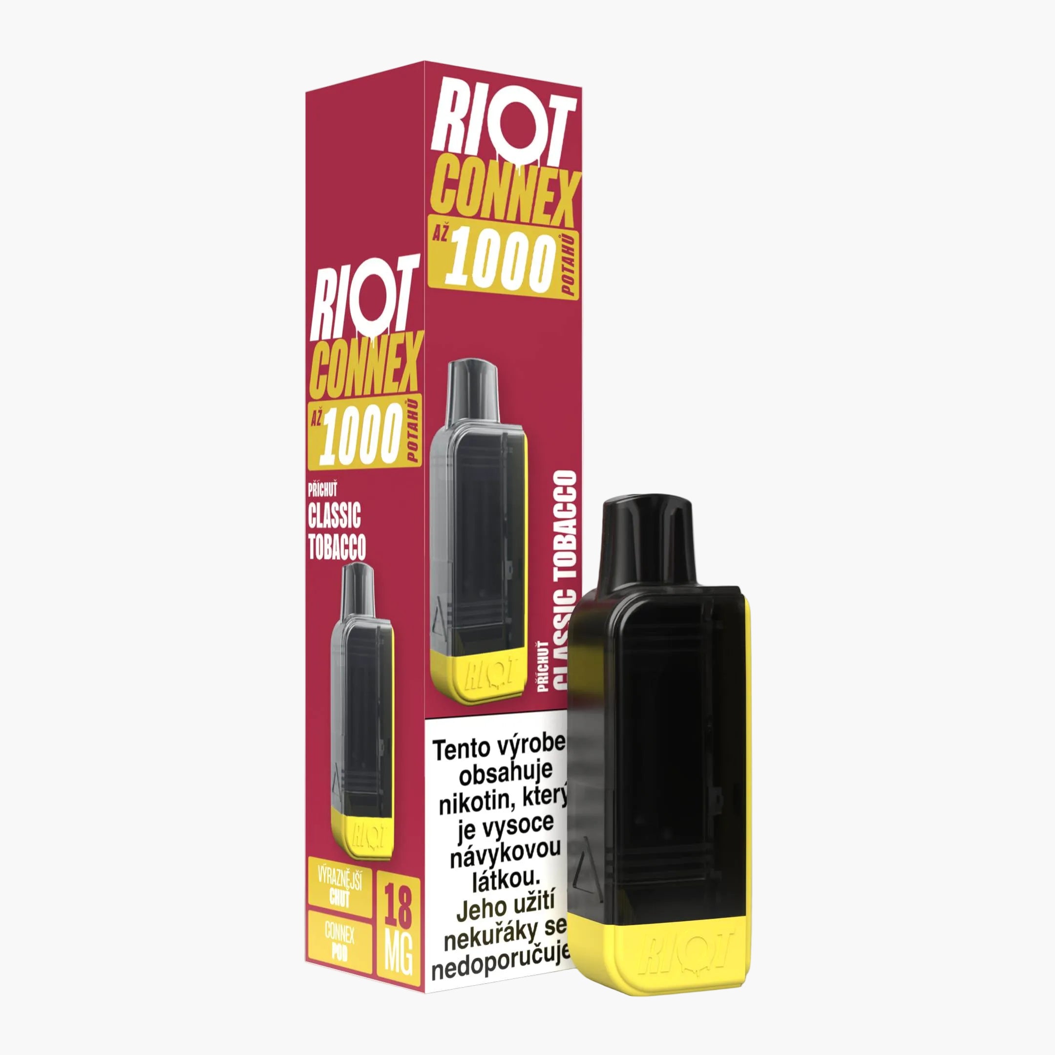 Riot Connex 1000 POD Classic Tobacco 18mg