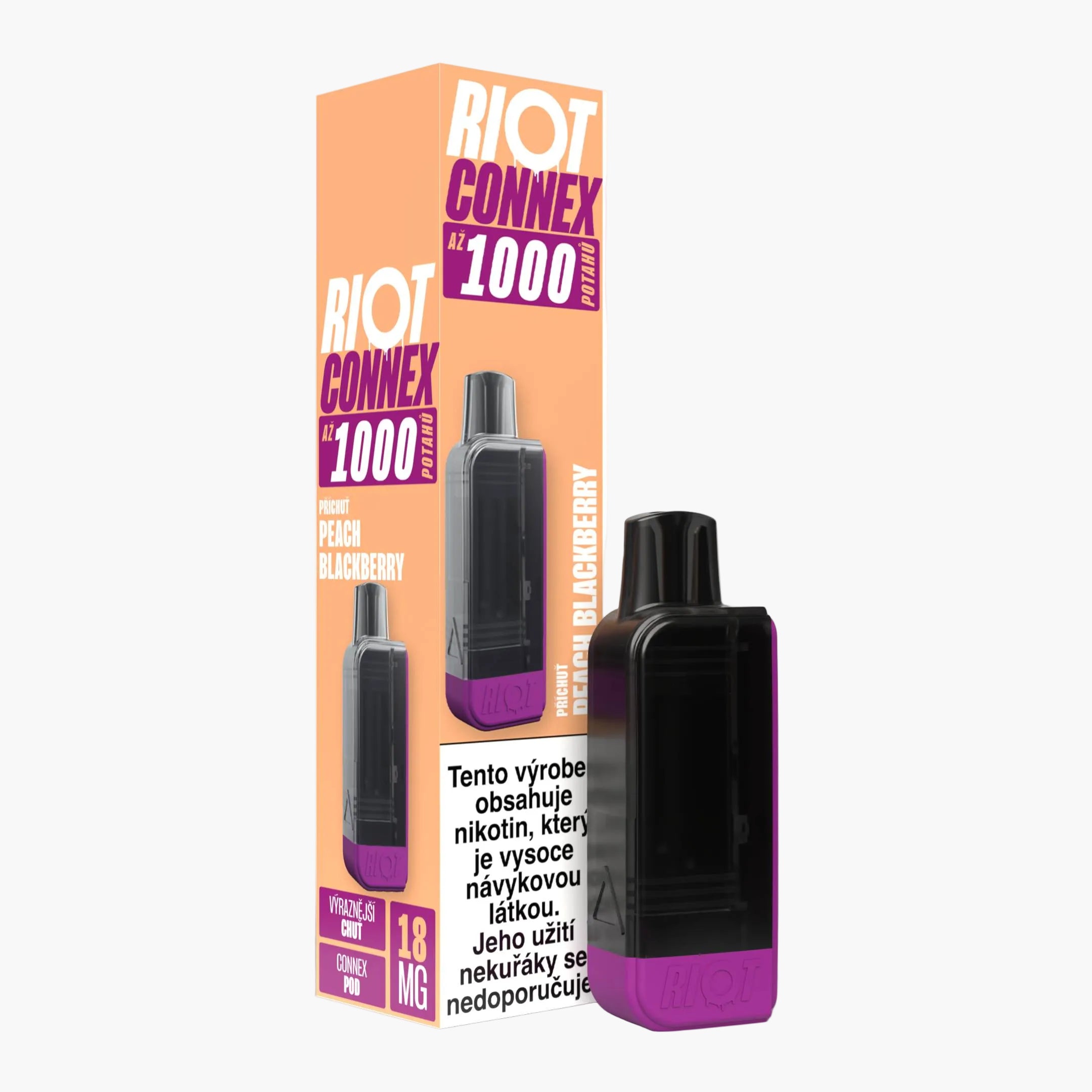 Riot Connex 1000 Peach Blackberry 18mg 2ml POD
