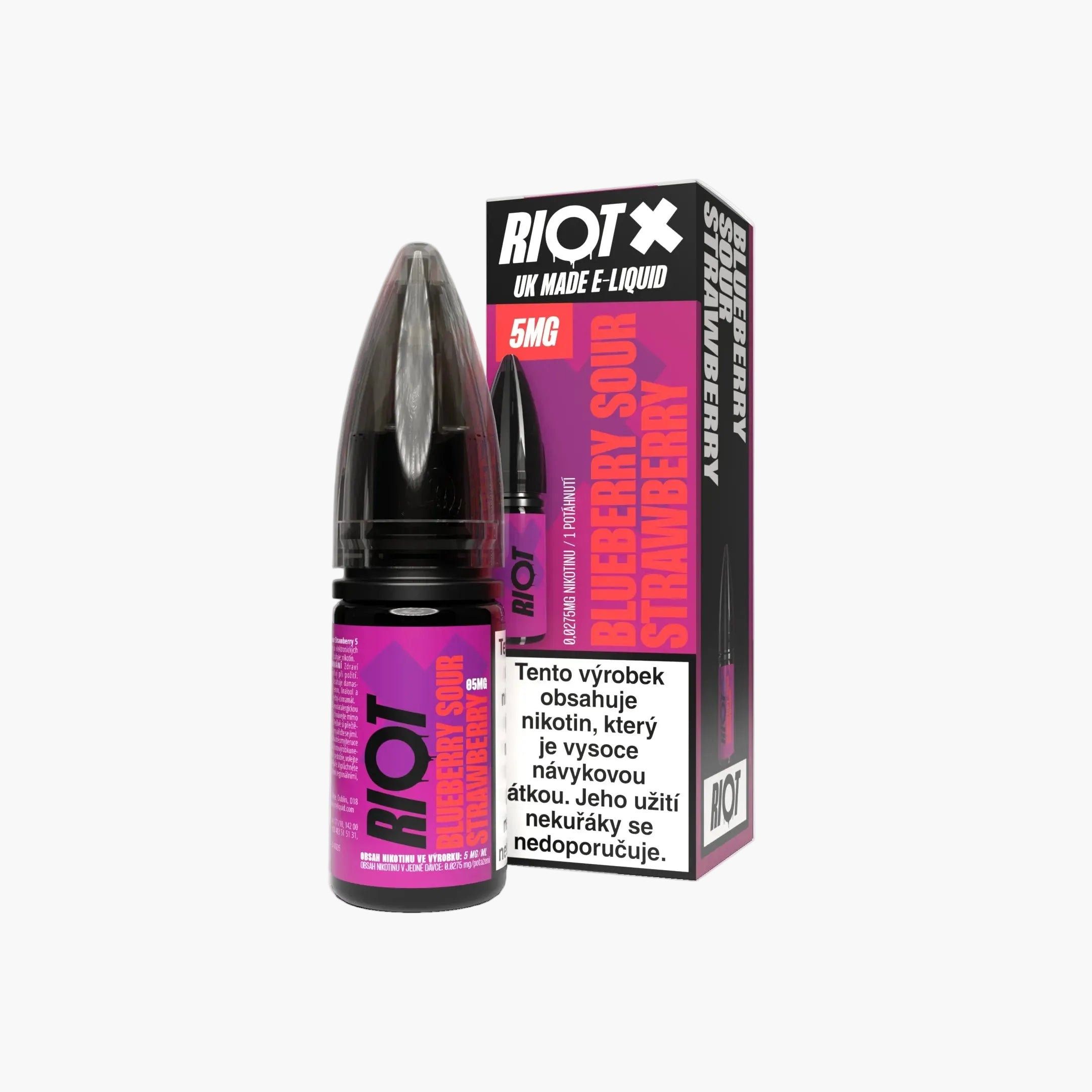 E-Liquid RIOT X Salt Blueberry Sour Strawberry 10ml