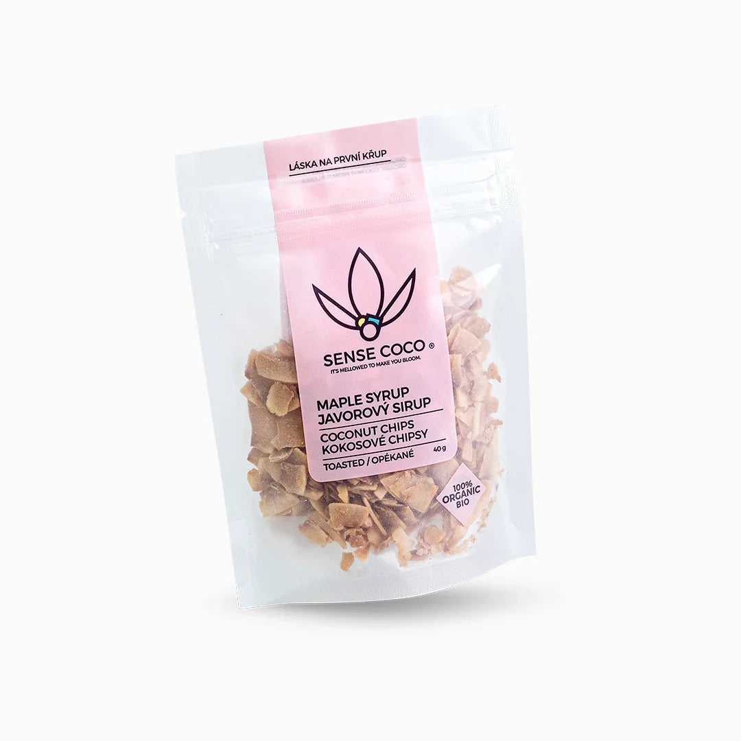 Sense Coco Bio kokosové chipsy javorové 40 g