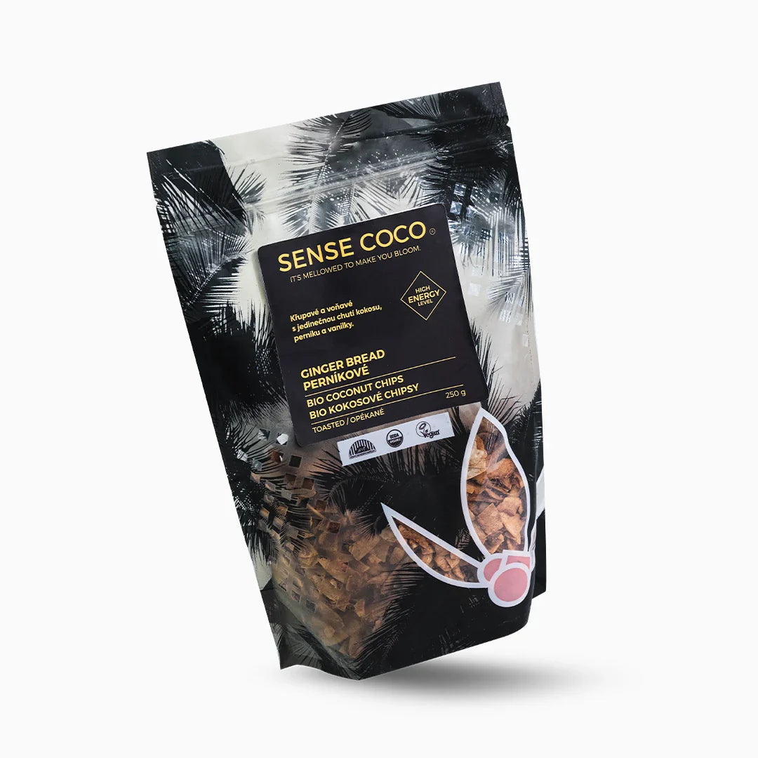 Sense Coco Bio kokosové chipsy perníkové XXL 250 g