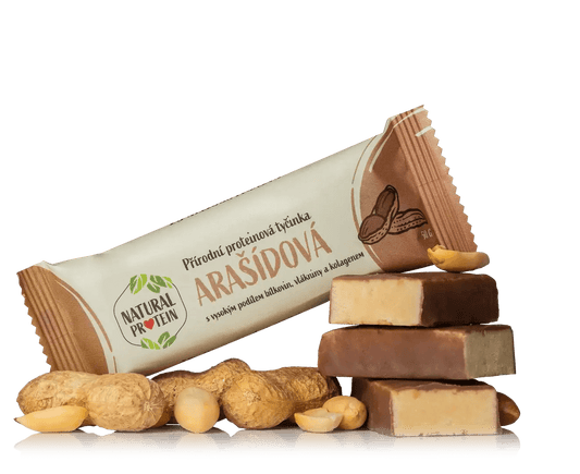 NaturalProtein Proteinová tyčinka s kolagenem - Arašídová (50 g)