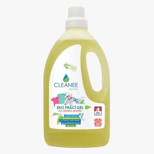 Cleanee EKO prací gel na dětské prádlo - 92,5% přírodní 1,5 l