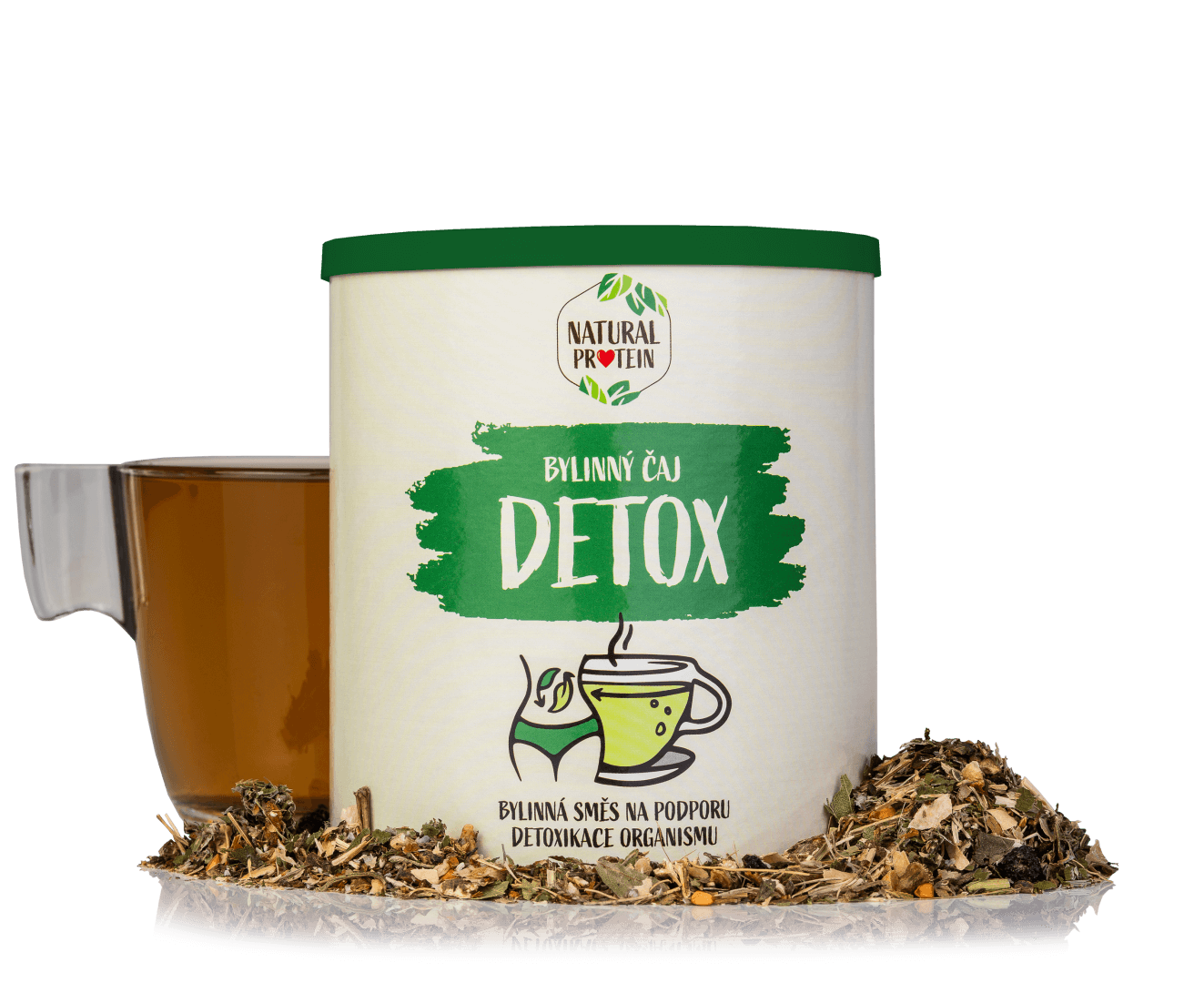 NaturalProtein Bylinný sypaný čaj Detox (100 g)
