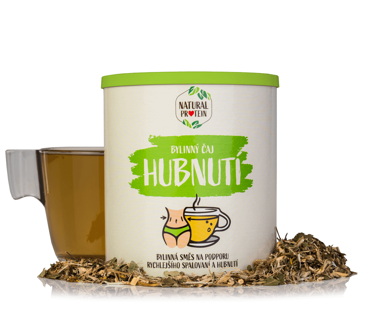 NaturalProtein Bylinný sypaný čaj Hubnutí (100 g)