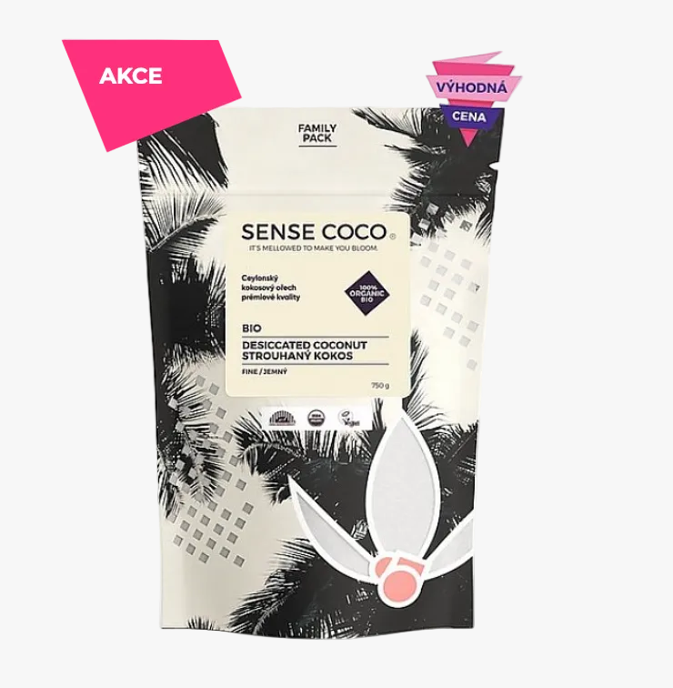 Sense Coco Bio strouhaný kokos 750 g