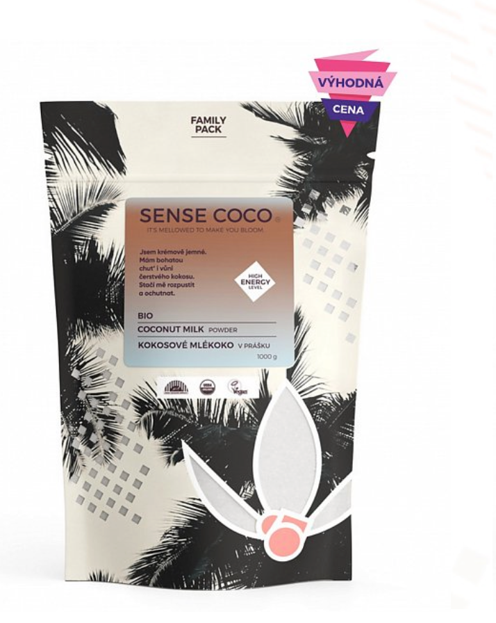 Sense Coco Bio kokosové mléko v prášku XXL 1 kg