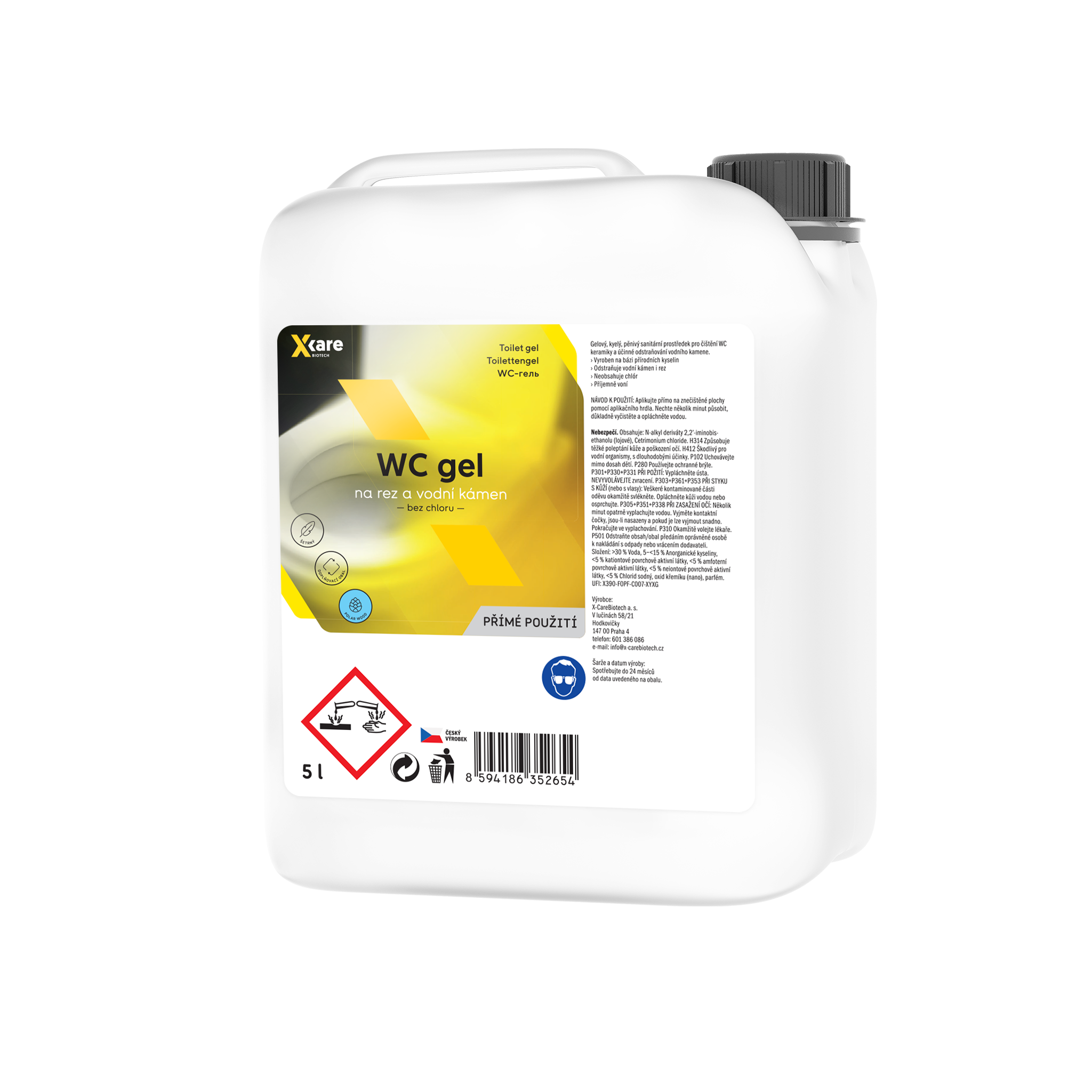 X-Care WC gel - Polar wood 5L