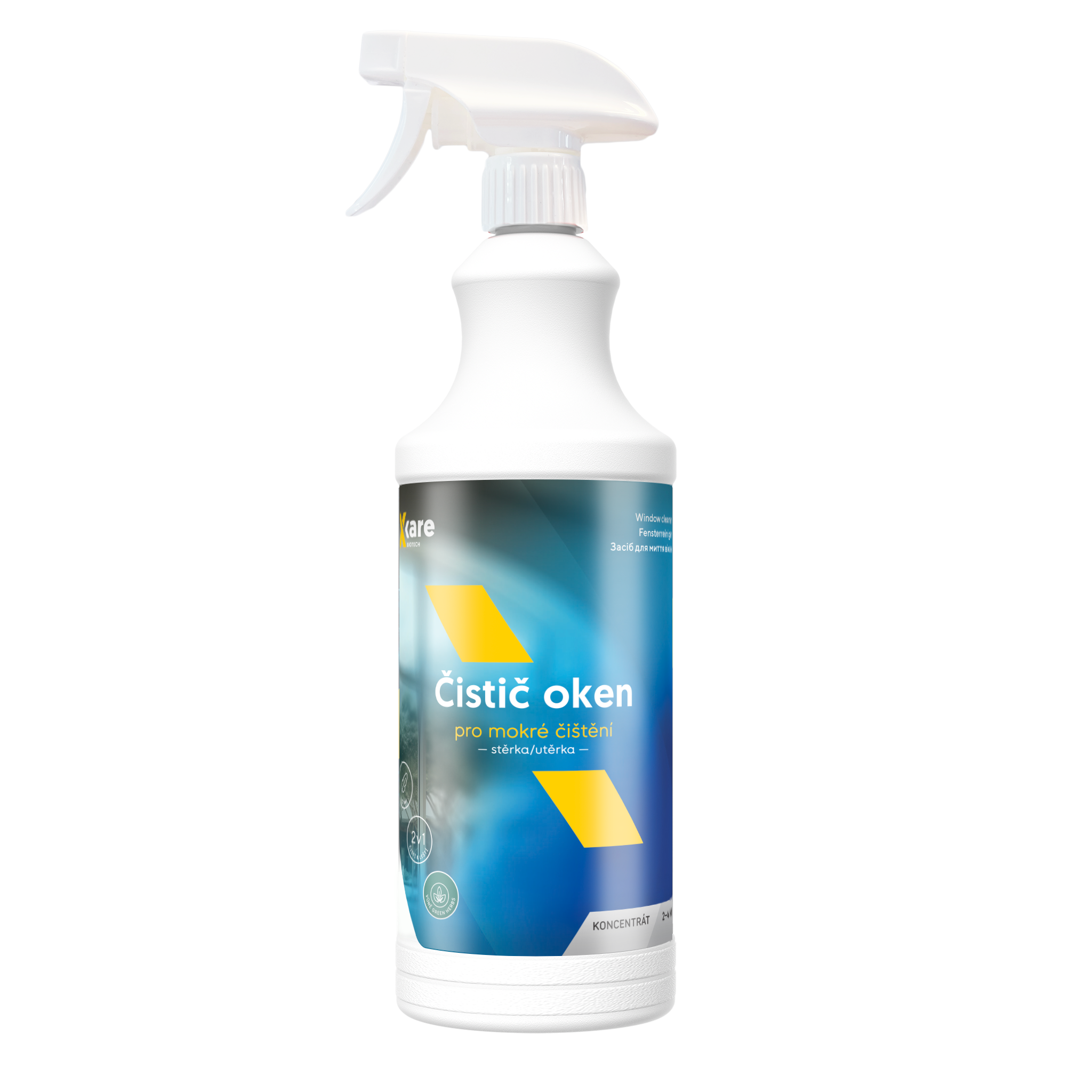 X-Care Čistič oken - Green herbs - koncentrát 1L